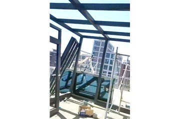 鋒登公司：太原三千渡小區(qū)鋼結構陽光房